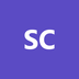 Initials SC in a violet circle